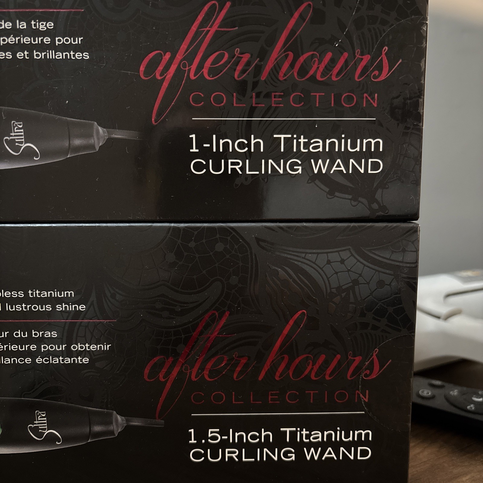 SULTRA After Hours Collection 1” Or 1.5” Titanium Curling Wand Buyer Choice