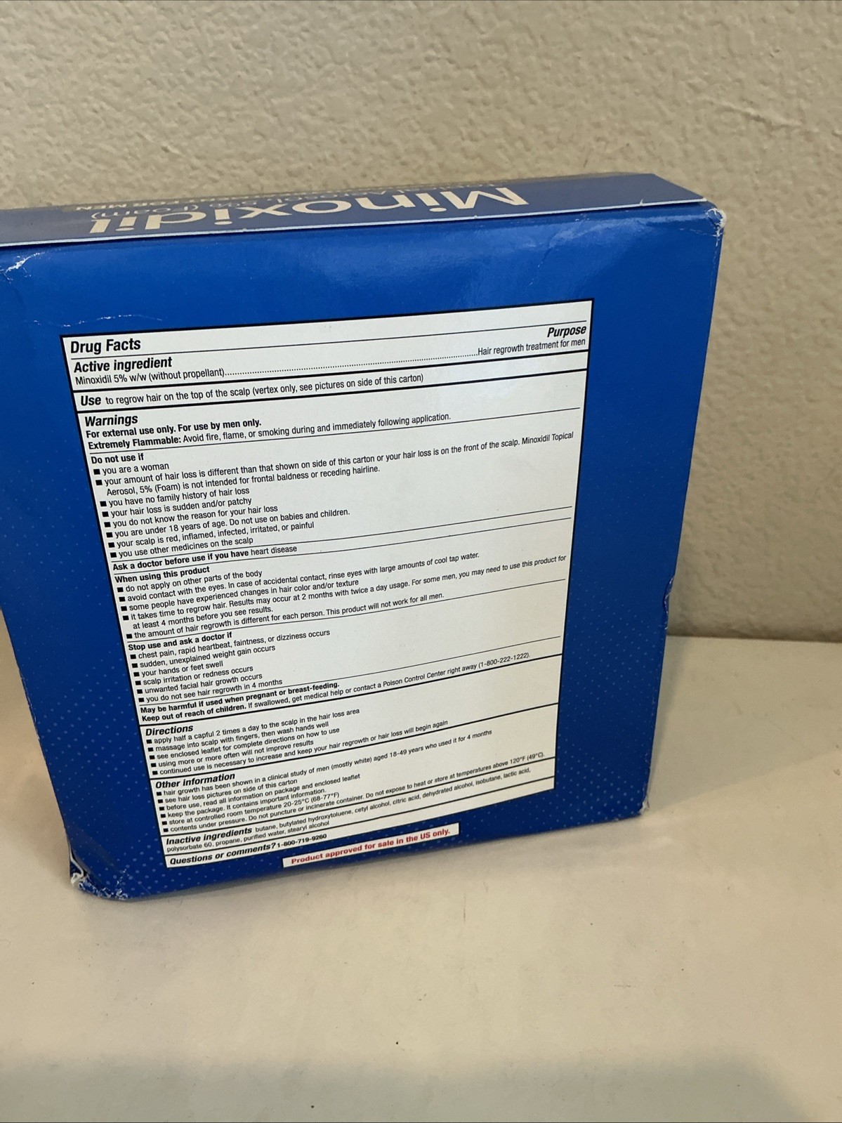 Kirkland Signature Minoxidil 5% Foam for Men – Hair Regrowth For 6 Month Supply