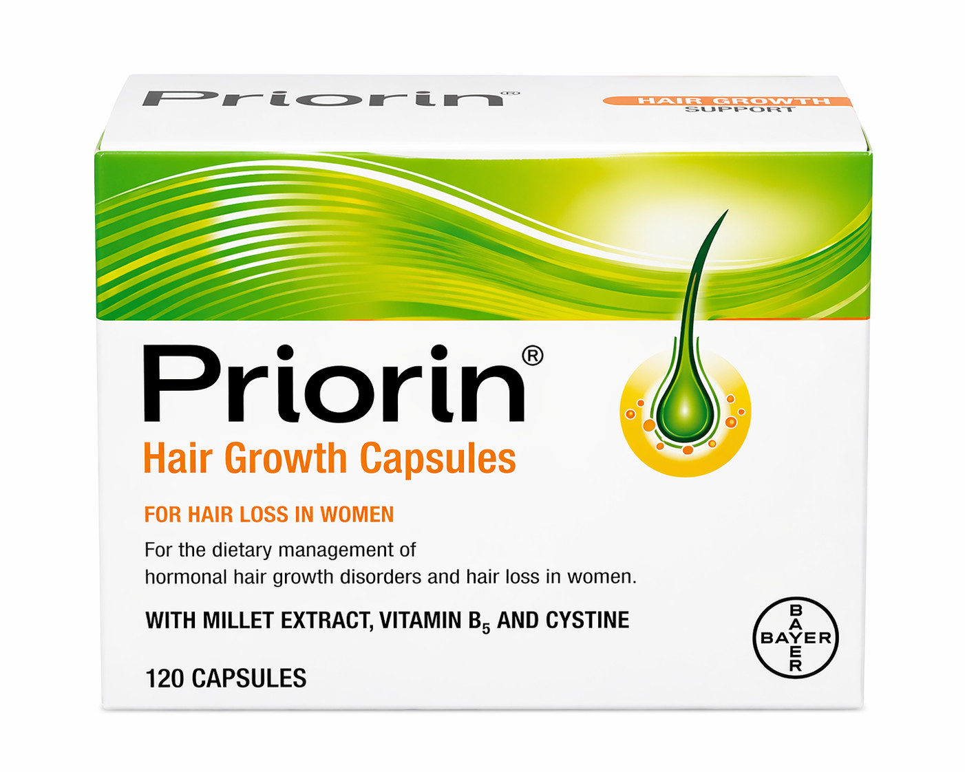 Genuine Priorin 120 Capsules Pack by Bayer Germany, UK STOCK – FAST SHIPPING