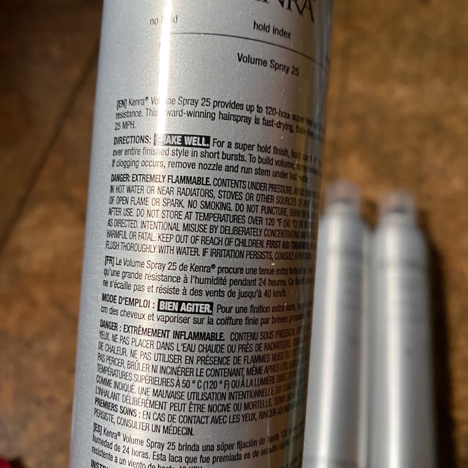 4 X KENRA VOLUME SPRAY #25 10 Oz/each SUPER HOLD FINISHING HAIRSPRAY