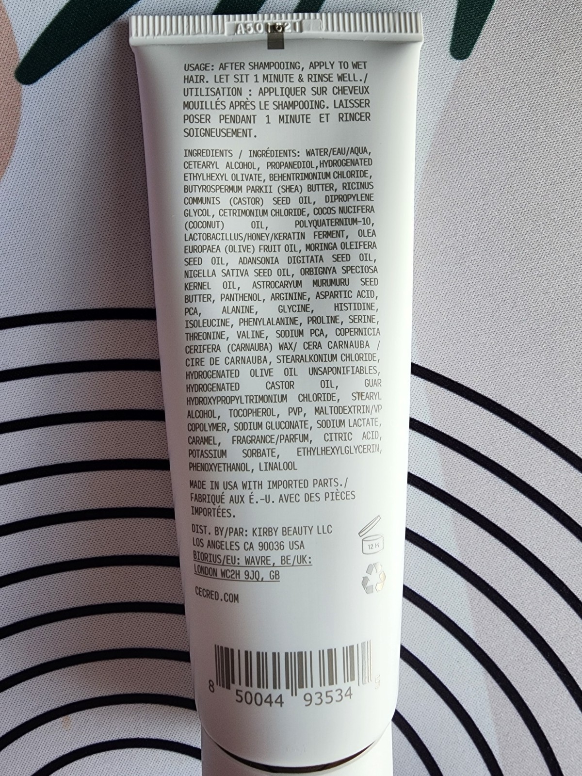 CÉCRED – Hydrating Conditioner – Travel Friendly – 2.5 Oz