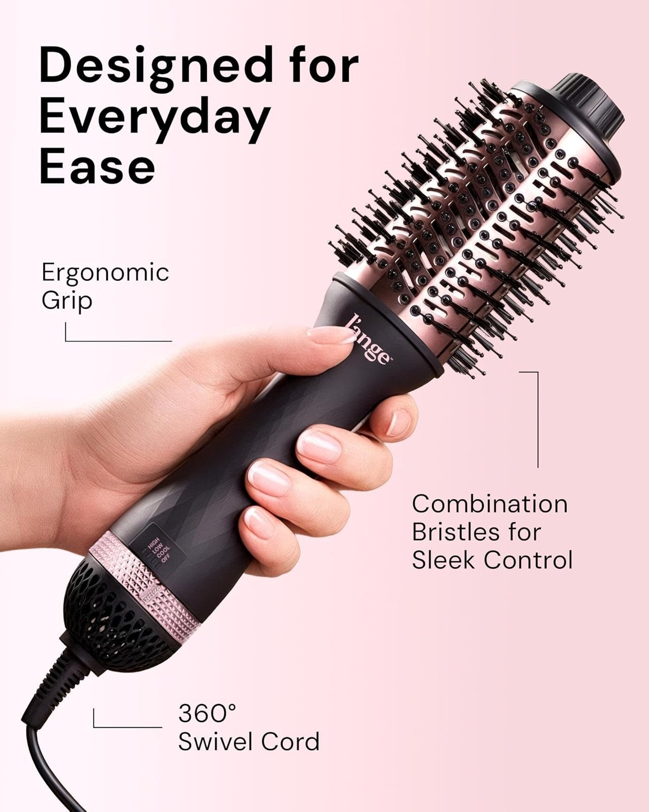 L’ANGE HAIR Le Volume 2-in-1 Titanium Blow Dryer Brush