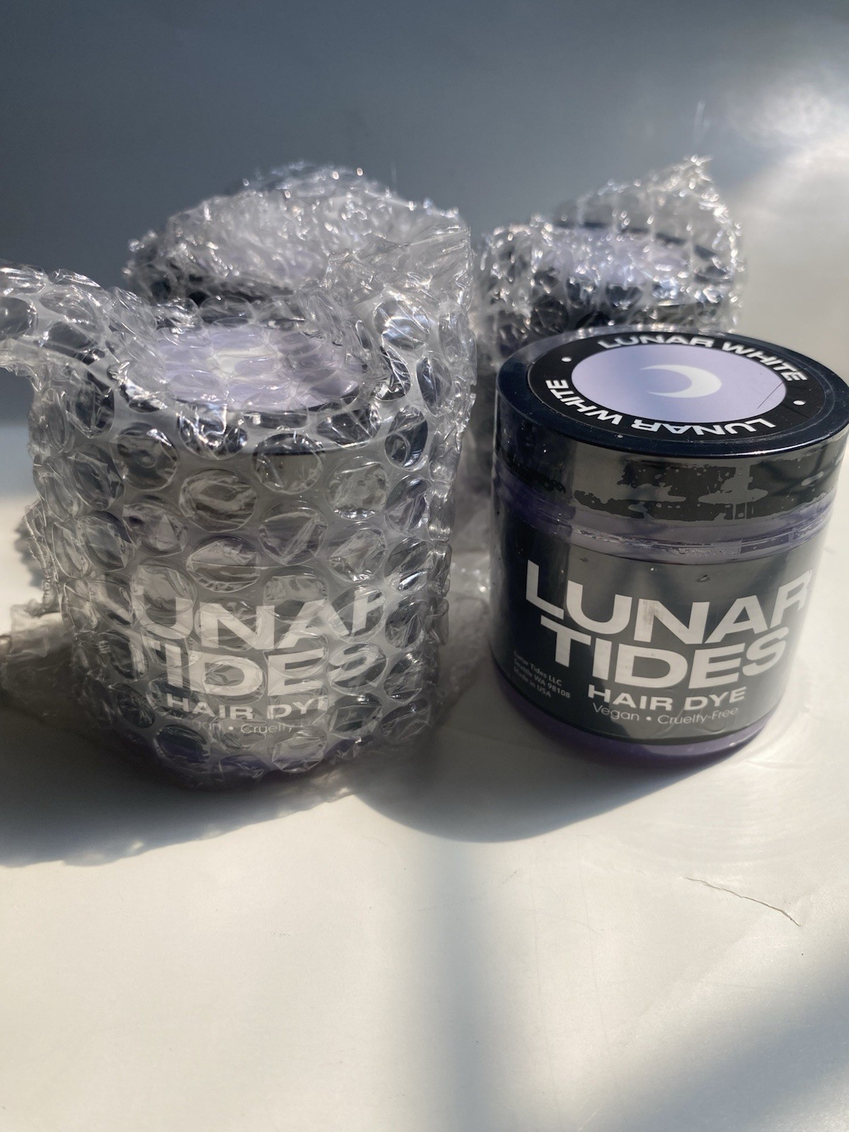 Lot Of 4 Sealed Lunar Tides Temporarily Hair Dye Color (Lunar White) 4 Oz, Vegan