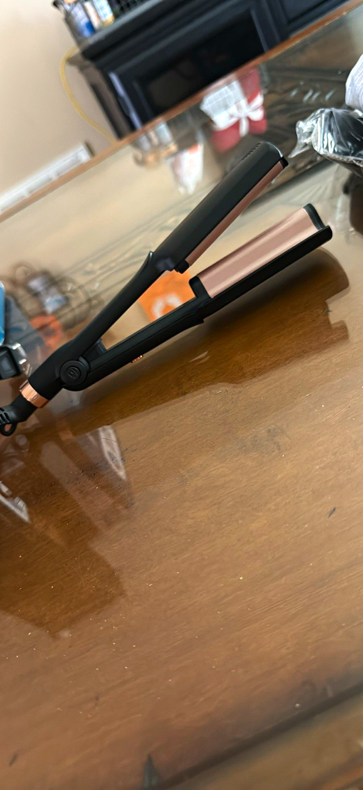 Black Electric Hair Crimper Styling Tool
