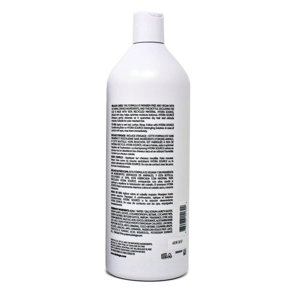New Biolage Hydra Source Shampoo, 33.8 Ounces