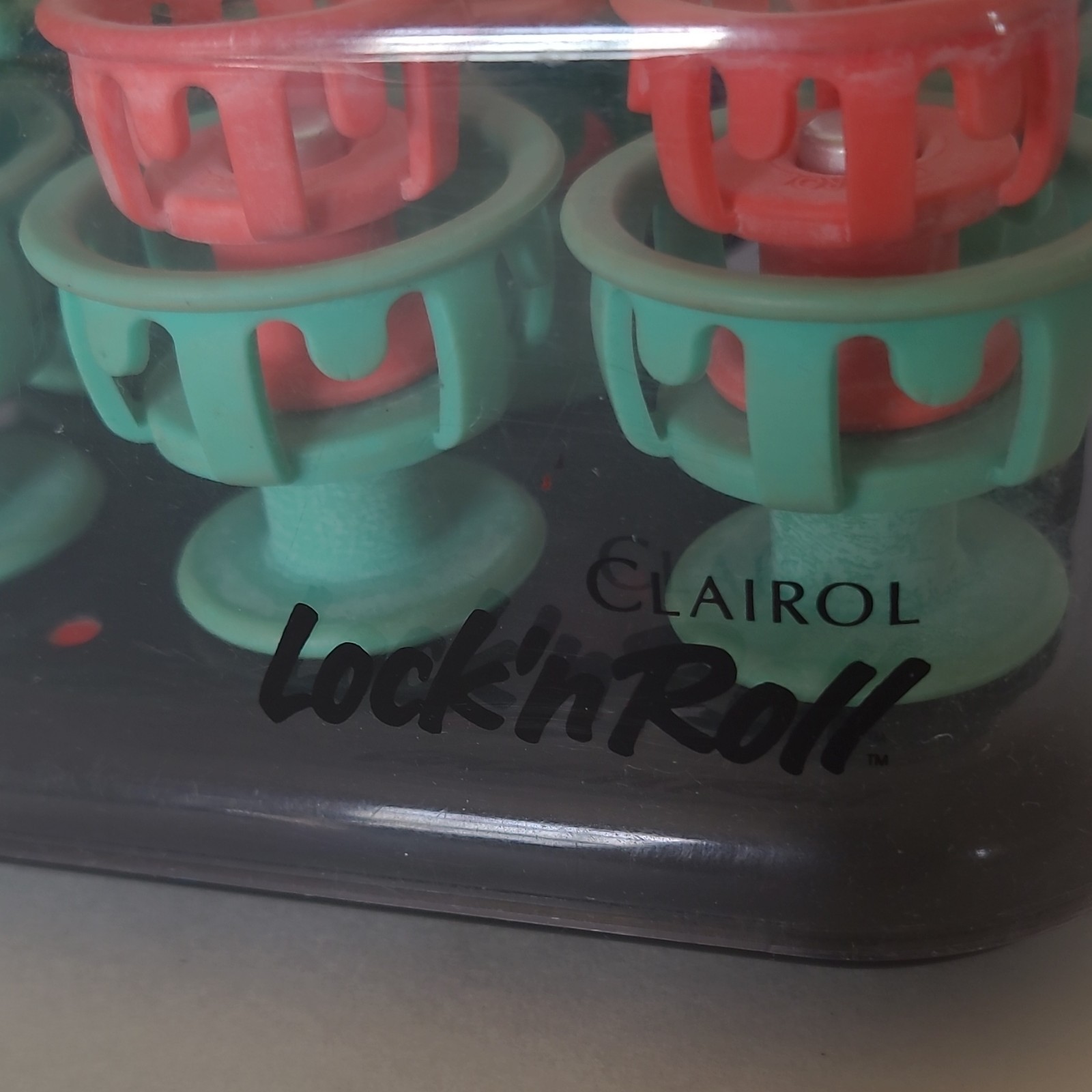 Clairol Lock ‘n Roll Hot Rollers Set Green/Pink Small & Large, Indicator Light
