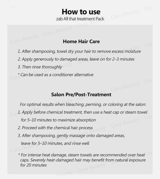 ZAB All That Treatment Hair Pack 1000ml Korean Seller Korean Cosmetics NEW