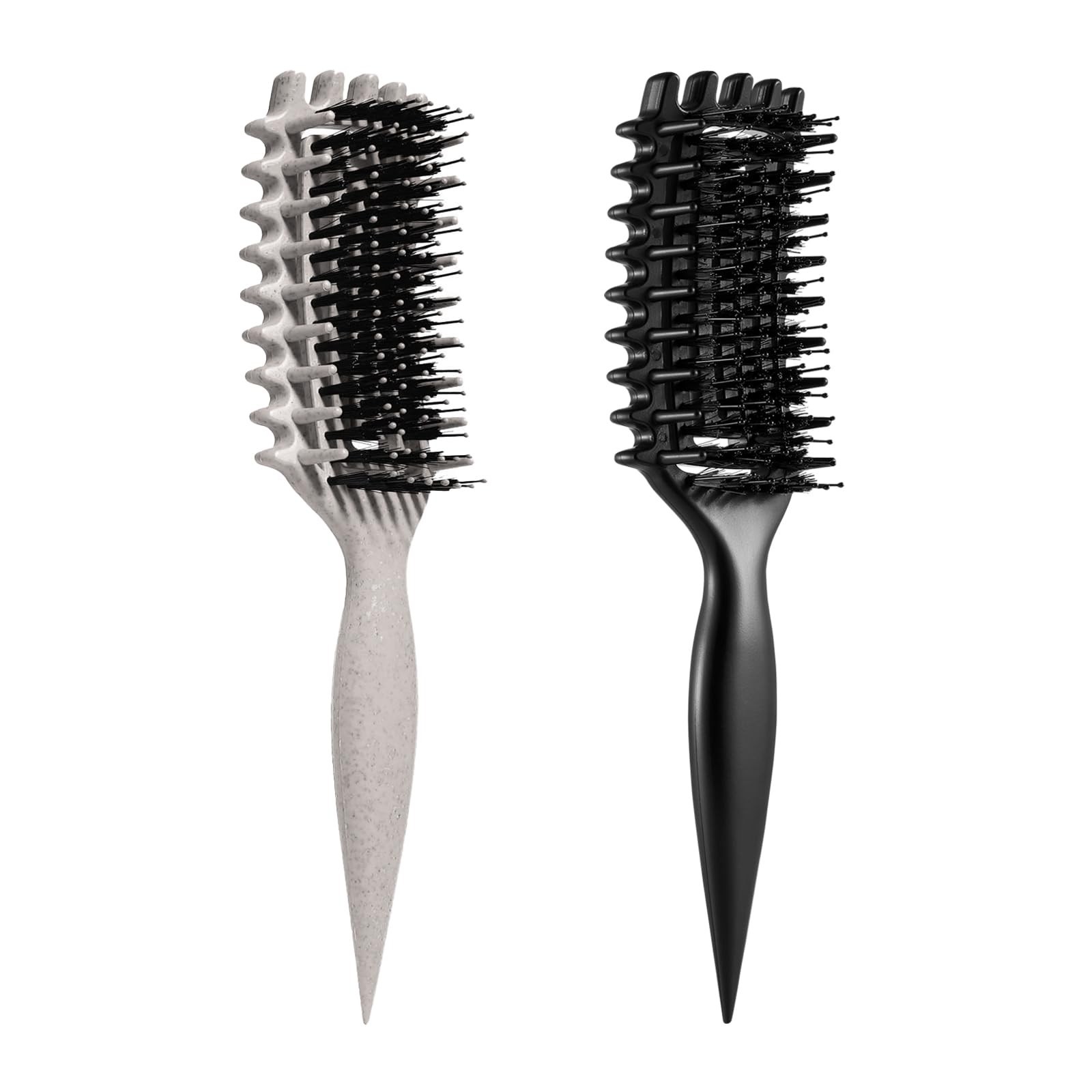 Curly Hair Detangling Brush for Shaping & Defining Curls – Wet & Dry Use, Black