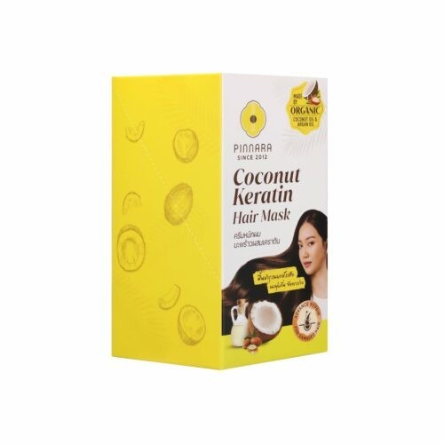 Coconut Keratin Hair Mask Deep Conditioning Treatment (35g x 6 Sachets / Box)