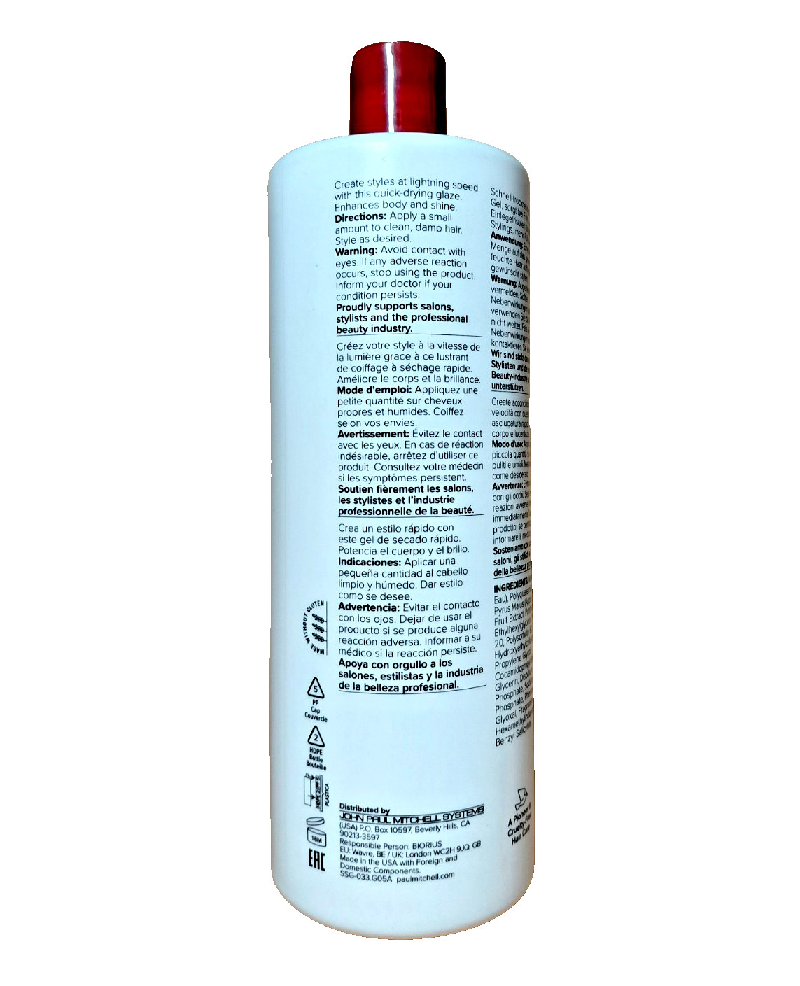 Paul Mitchell Flexible Style Super Sculpt Quick-Drying Styling Glaze 33.8 fl.oz