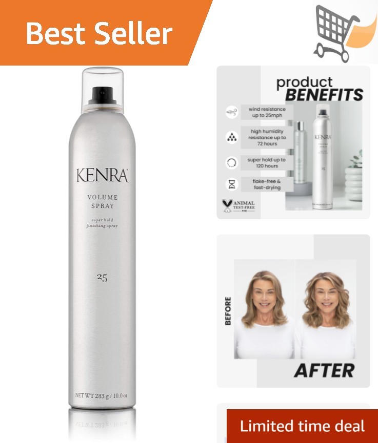 Volume Spray Finishing Hair Spray Super Hold Flake-Free Fast-Drying All Hair