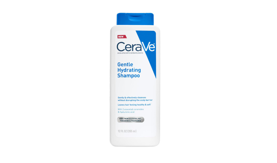 CeraVe Gentle Hydrating Shampoo Ceramides Niacinamide Color Safe 12 Oz