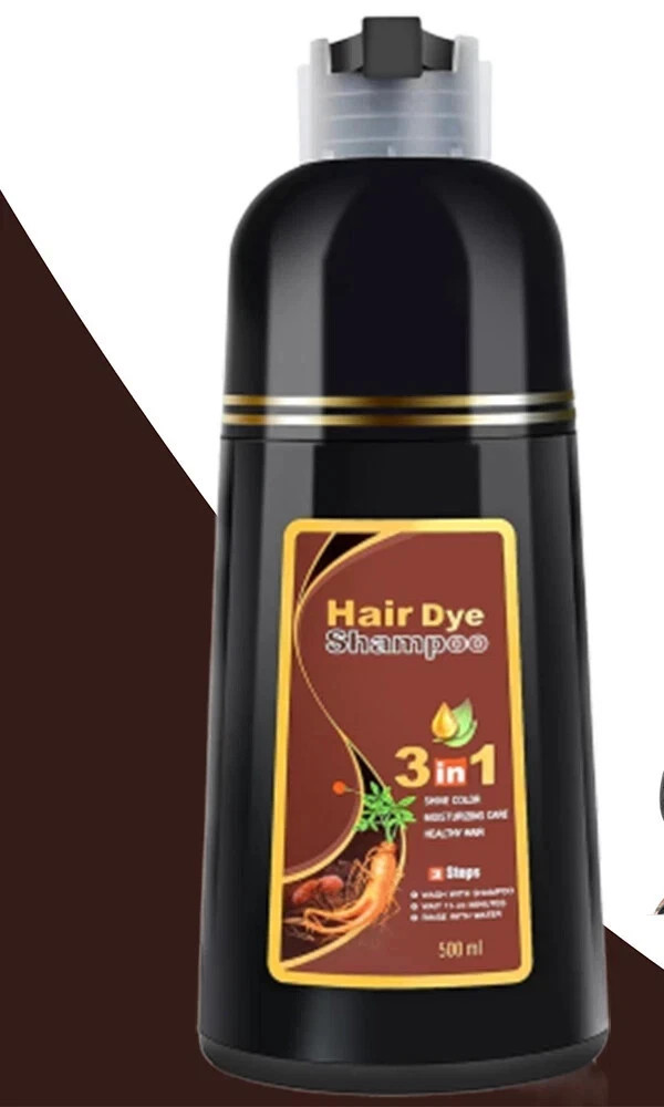 Hair Dye Shampoo 3 in 1 Hair Shampoo Instant Hair Dye Herbal Ingredients US