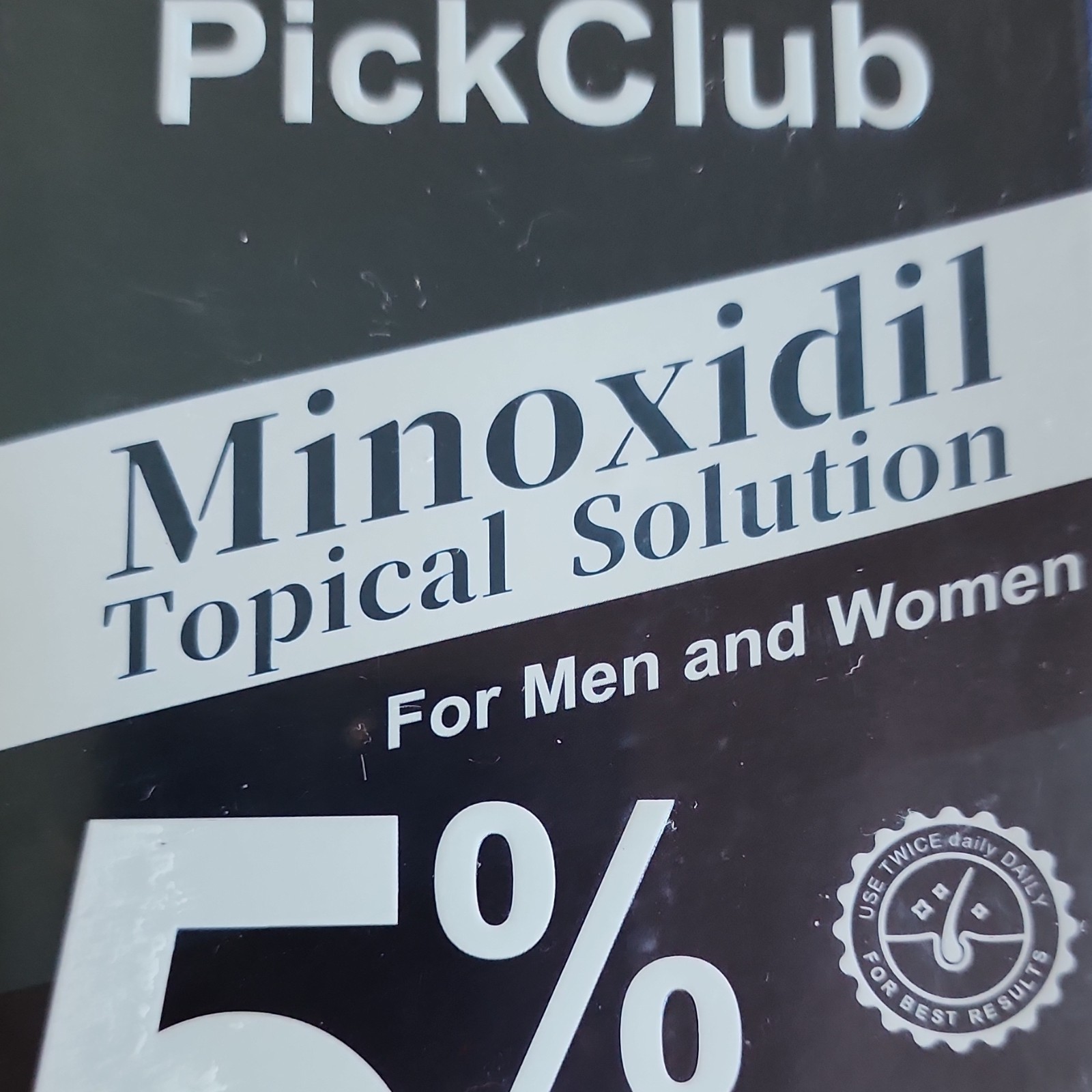 PickClub Minoxidil 5% Topical Solution Hair Growth Liquid for Men & Women