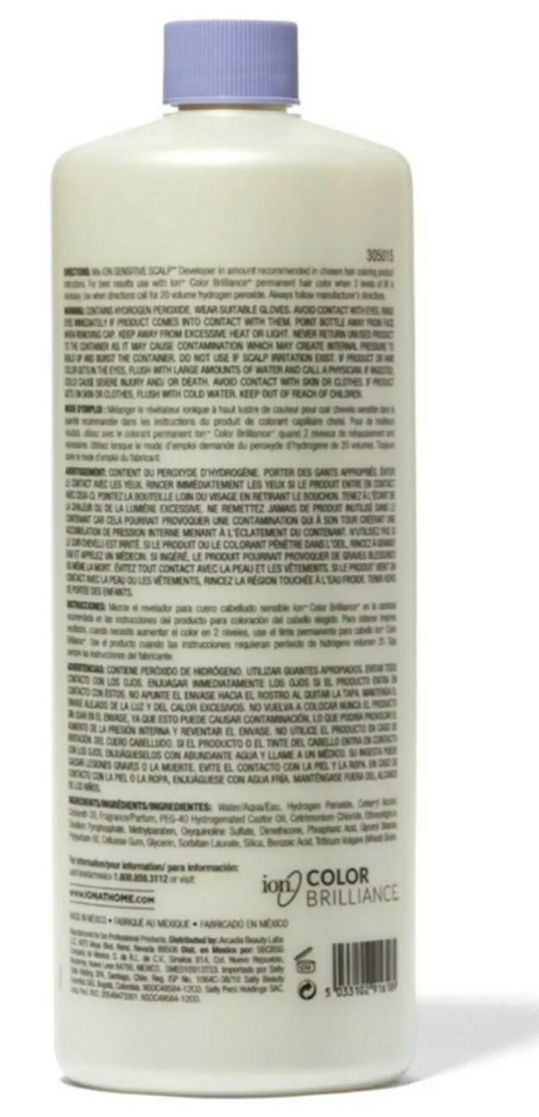 ION SENSITIVE SCALP PEROXIDE VOLUME 20 CREME DEVELOPER (32oz. BOTTLE)