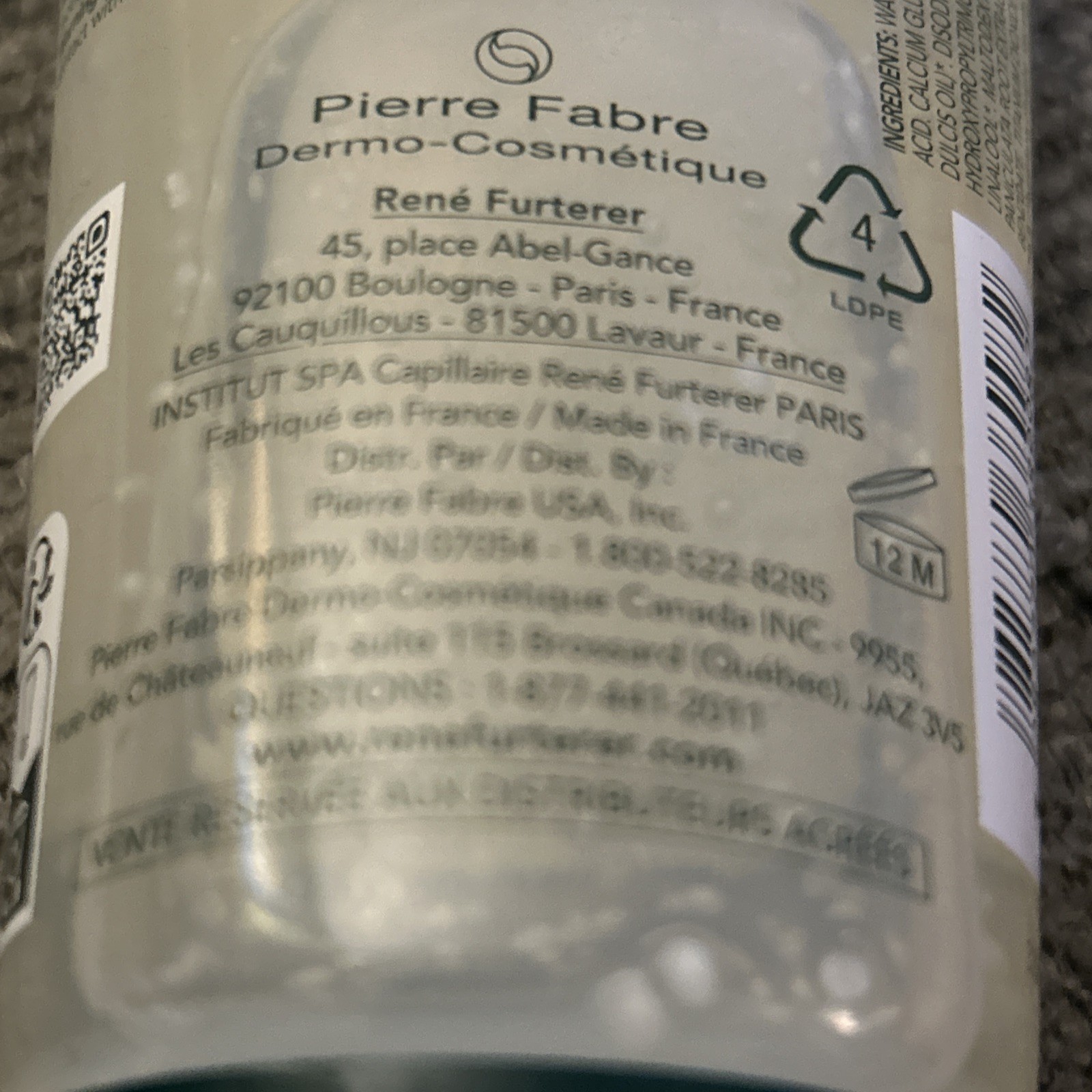 Rene Furterer Triphasic Thickening Anti-Hair Loss Shampoo 6.7fl oz / 200ml NEW