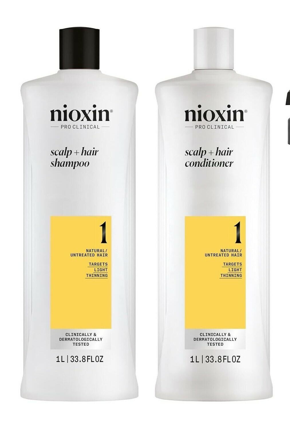 Nioxin Shampoo and Conditioner 33.8 oz Liter Choose your System 1, 2, 3, 4