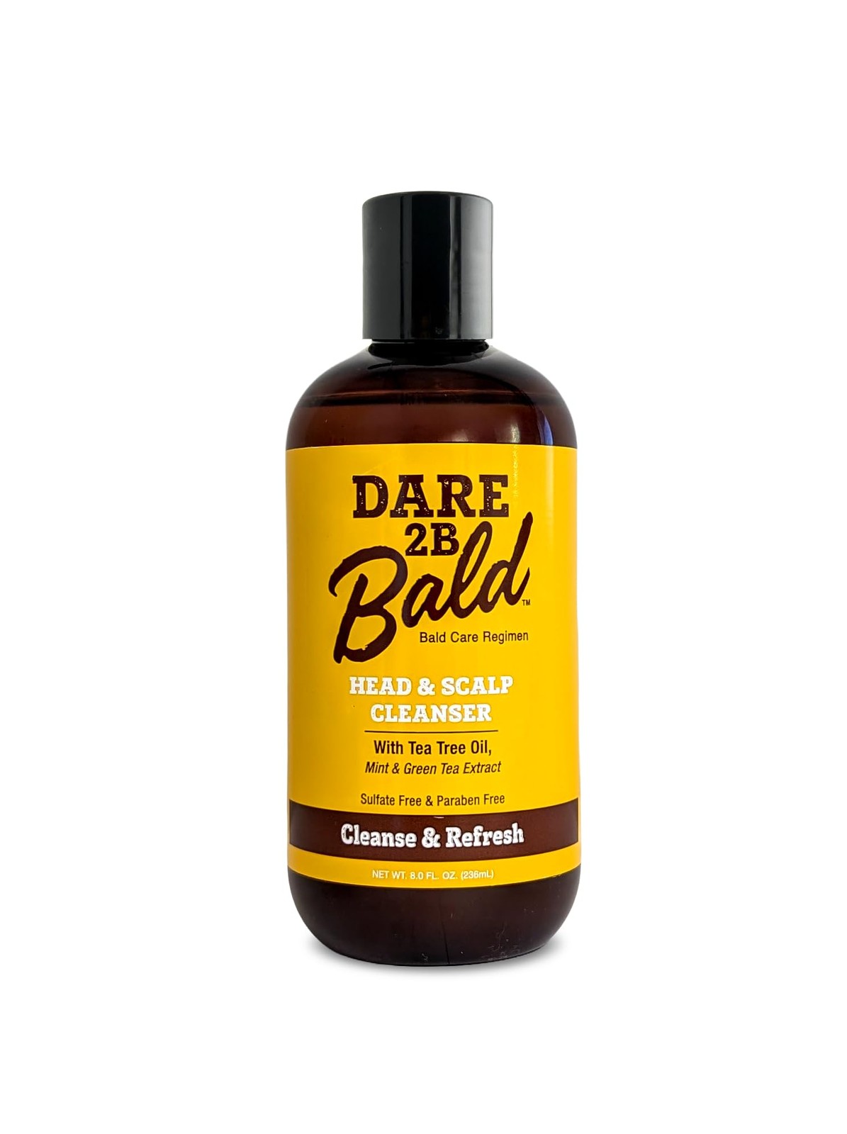 Dare 2B Bald High Time Head & Scalp Cleanser | 8 Fl Oz (Pack of 1), Yellow