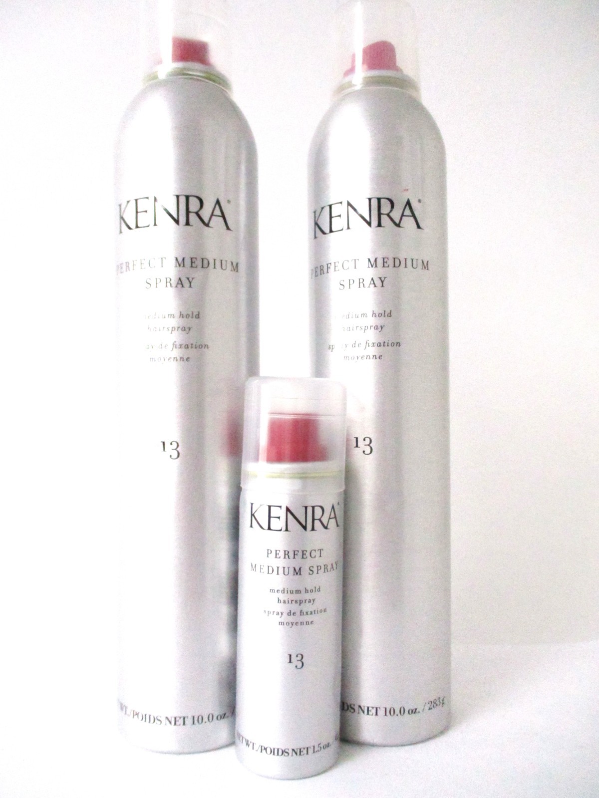 Kenra Perfect Medium Spray Medium Hold Hairspray # 13 2x 10 Oz + 1.5 Oz dented