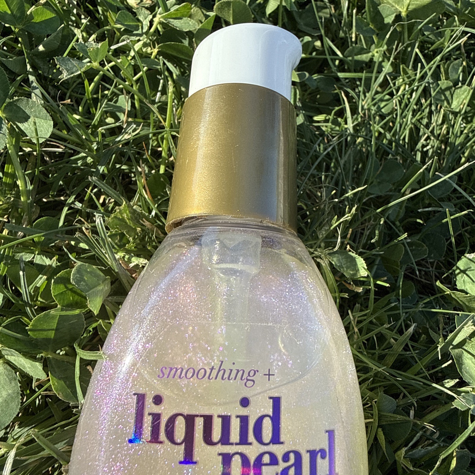 RARE OGX Smoothing Liquid Pearl Luminescent Serum 3.8 fl oz New