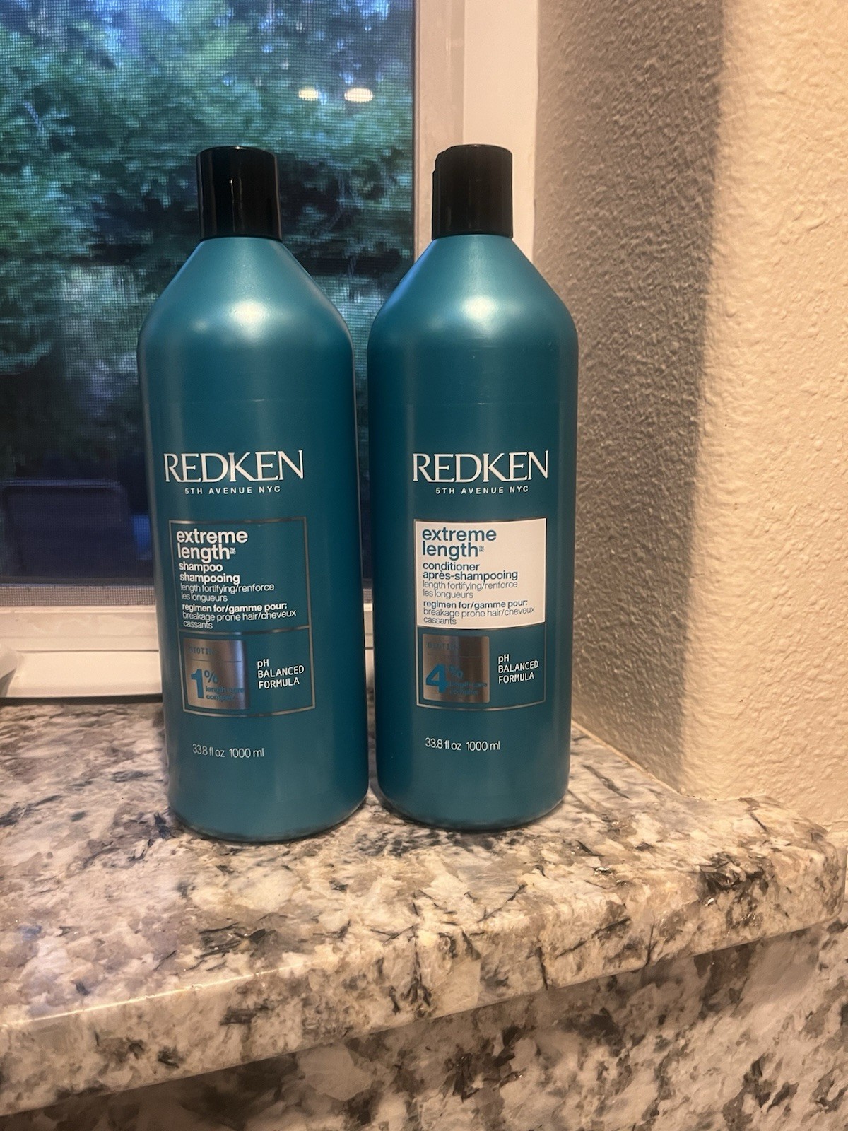 New, Sealed Redken Extreme Length 33.8 Oz. Shampoo & 33.8 Oz Conditioner Duo