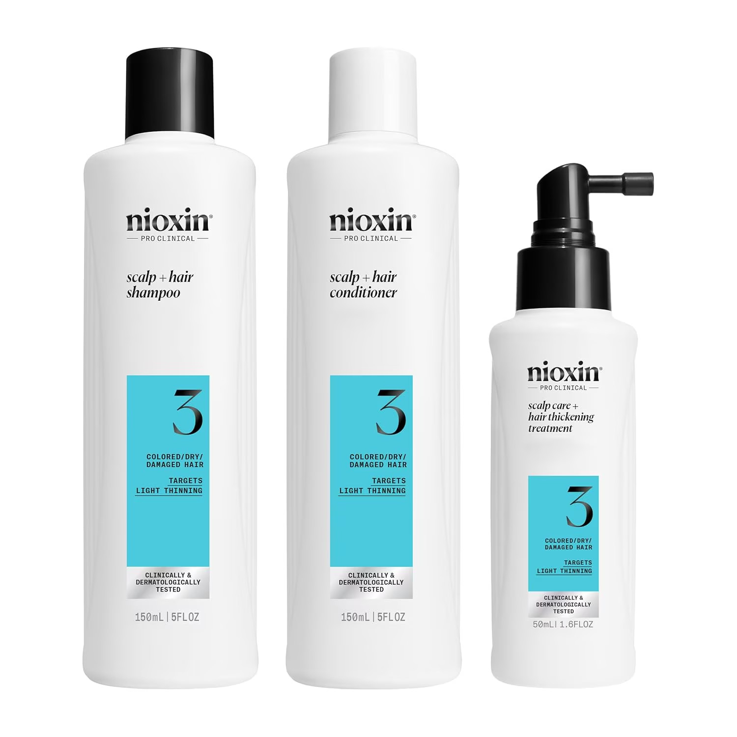 Nioxin System 3 Hair Care Kit 1 Month Supply Scalp & Hair Care Set