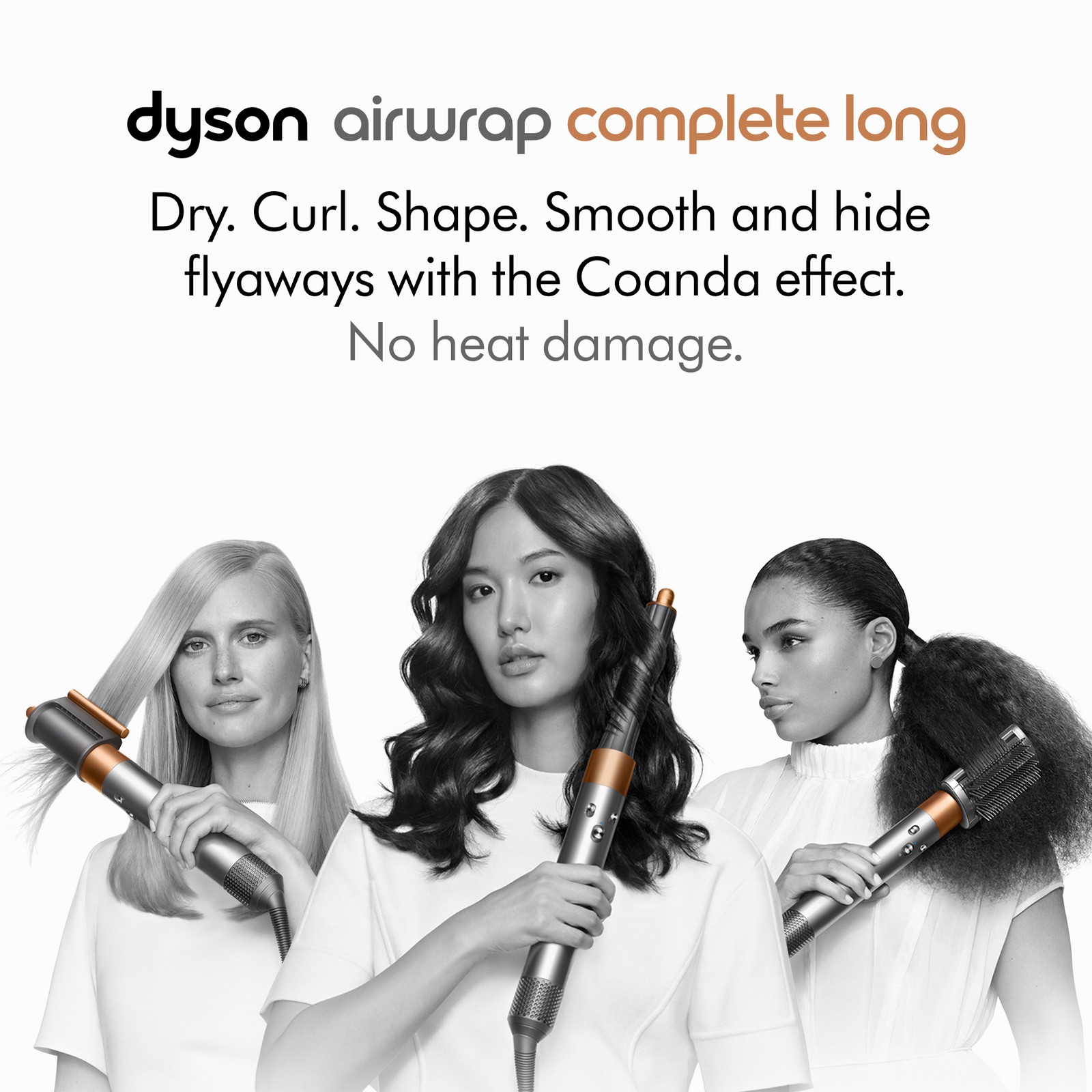 Dyson HS05 Airwrap Styler (Long) | Nickel/Copper l Refurbished