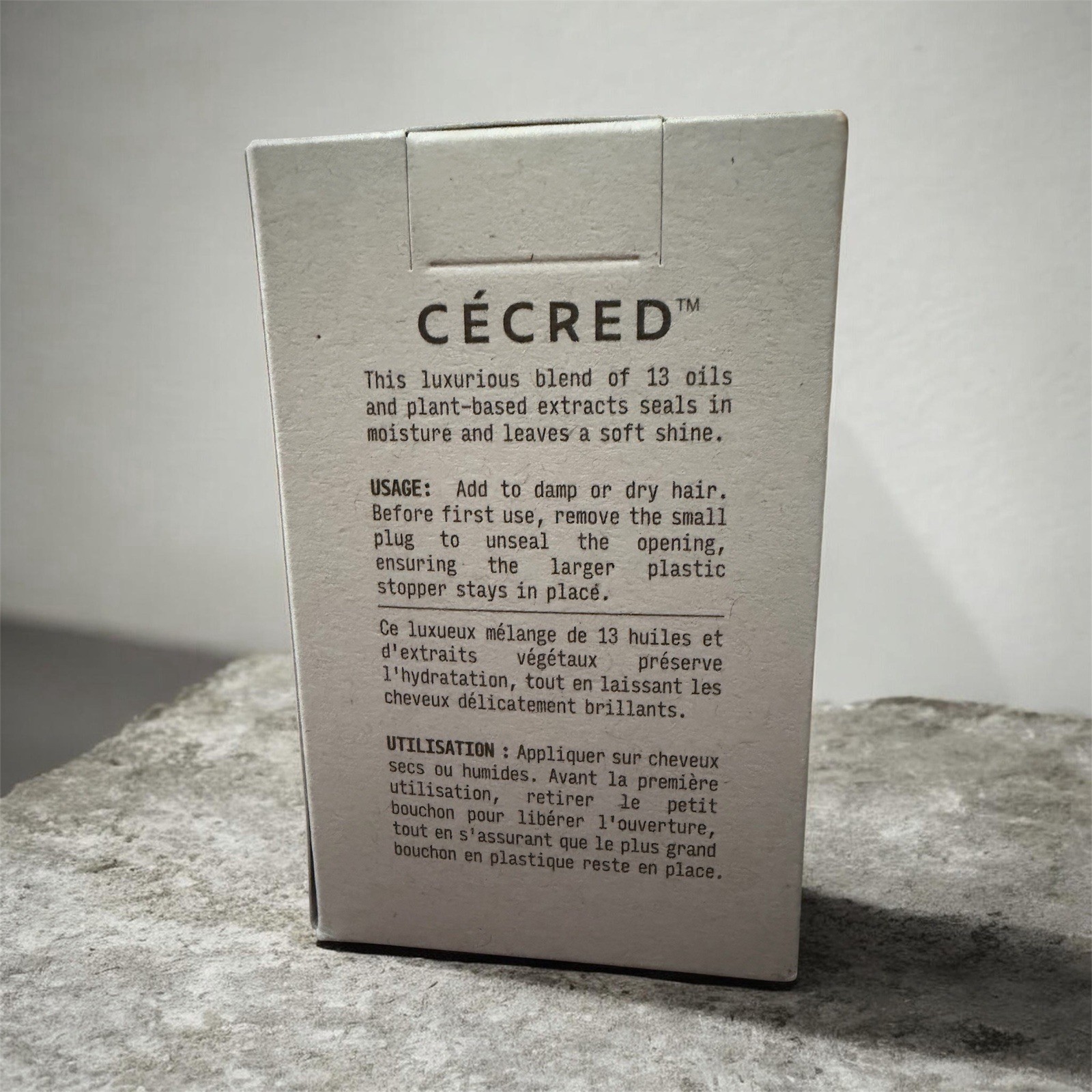Cécred Nourishing Hair Oil 1.7 fl oz 50ml New In Box Hydrating Hair Treatment