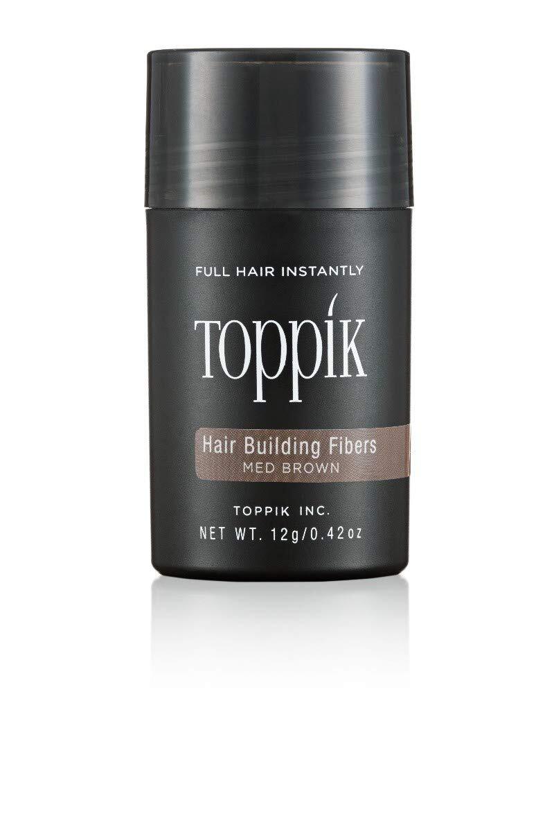 Toppik Hair Building Fibers, Medium Brown, 12g Fill In Fine or Thinning Hair