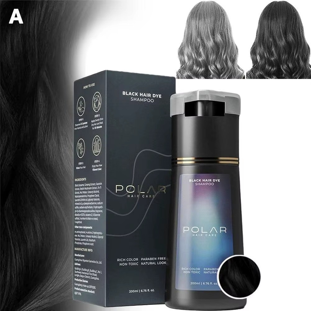 Polar-Hair Dye Shampoo Polar Hair Care, Hair Care Shampoo 200ML/6.7 OZ 4 Colors