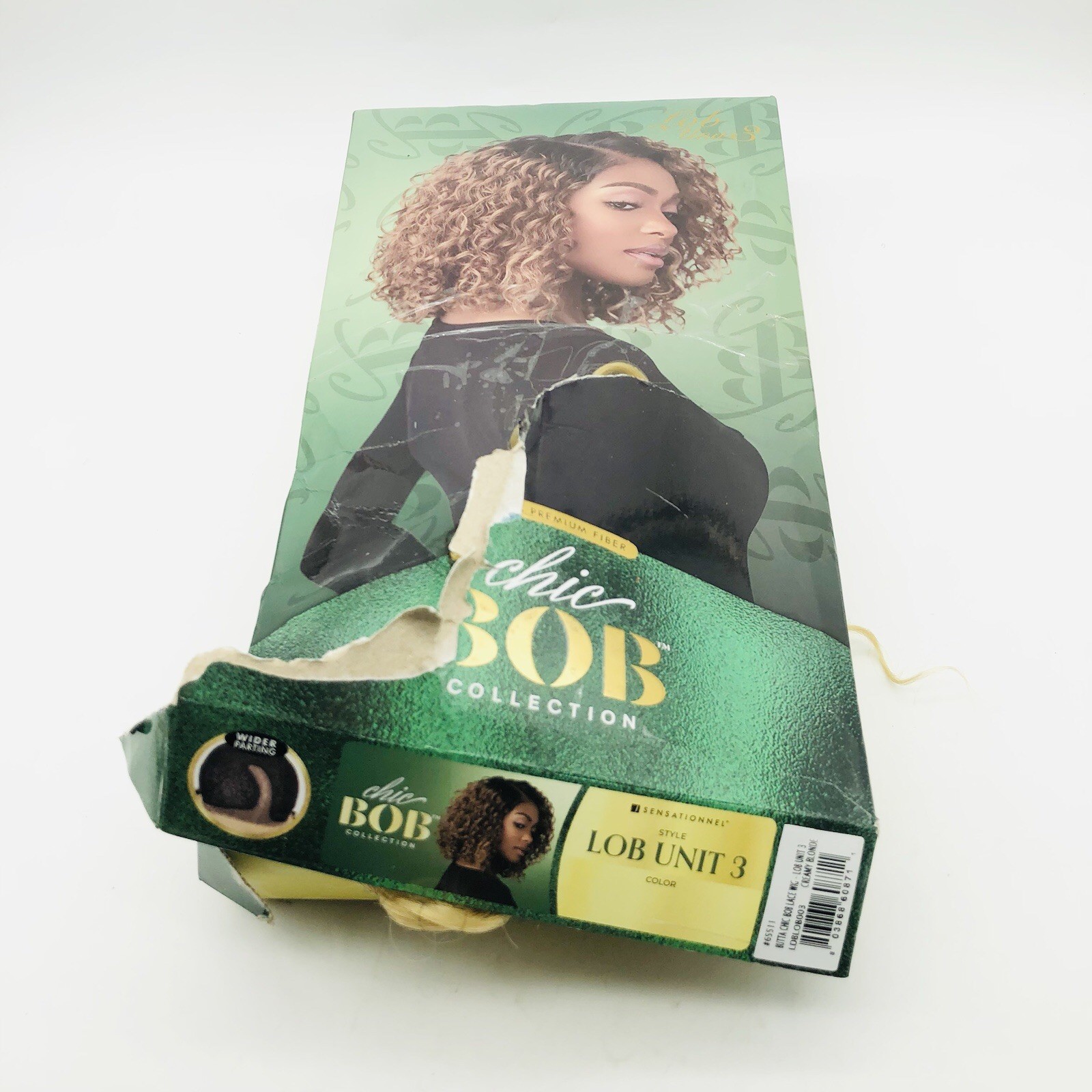 Sensationnel Chic Bob Synthetic Lace Wig – Lob Unit 3 (CREAMYBLONDE)