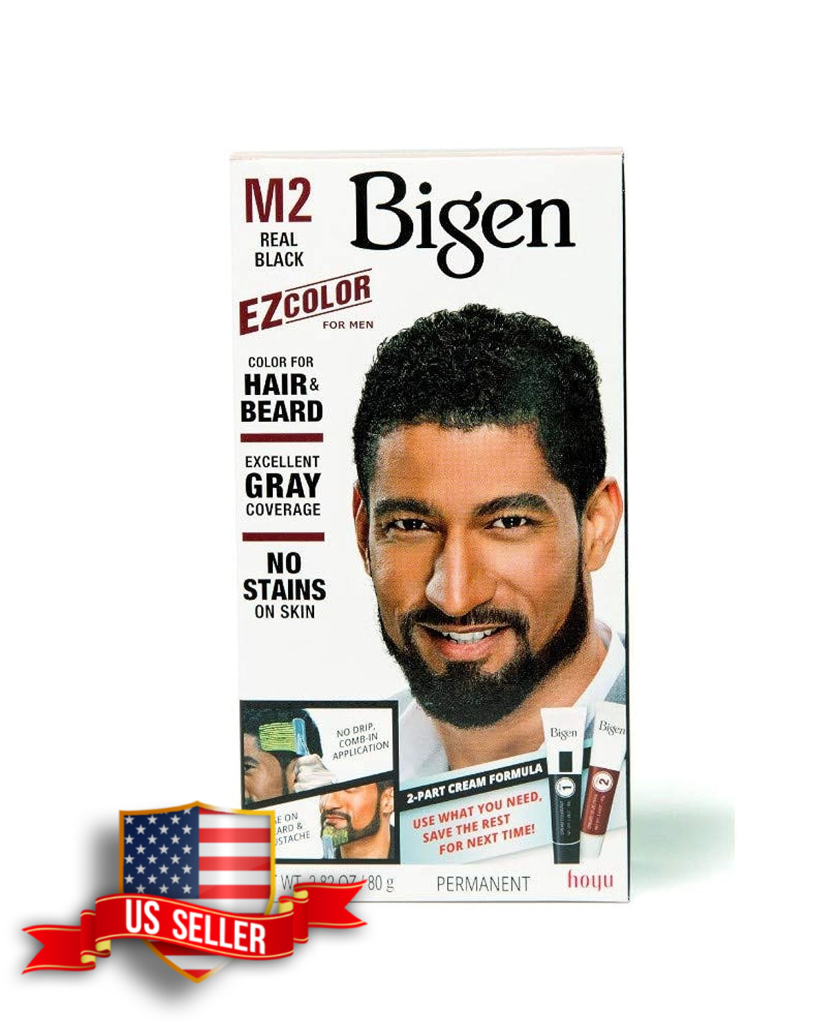 Bigen Ez Color for Men Real Black Hair Color Kit Pack of 3
