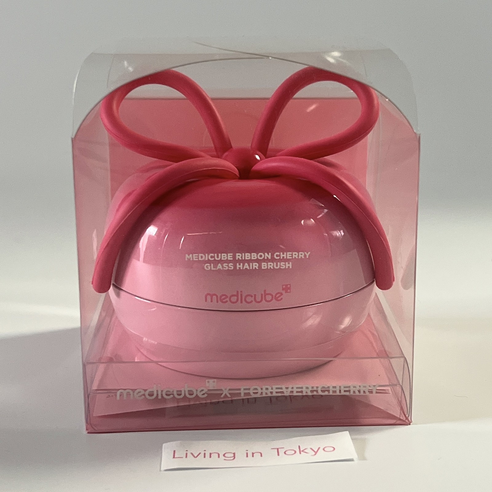 medicube x FOREVER CHERRY Ribbon Cherry Hair Brush Pink Limited Edition