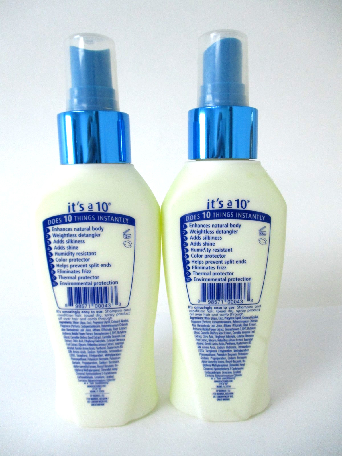 2 Bottles It’s a 10 Miracle Leave-In Lite 4 fl oz (see pictures)