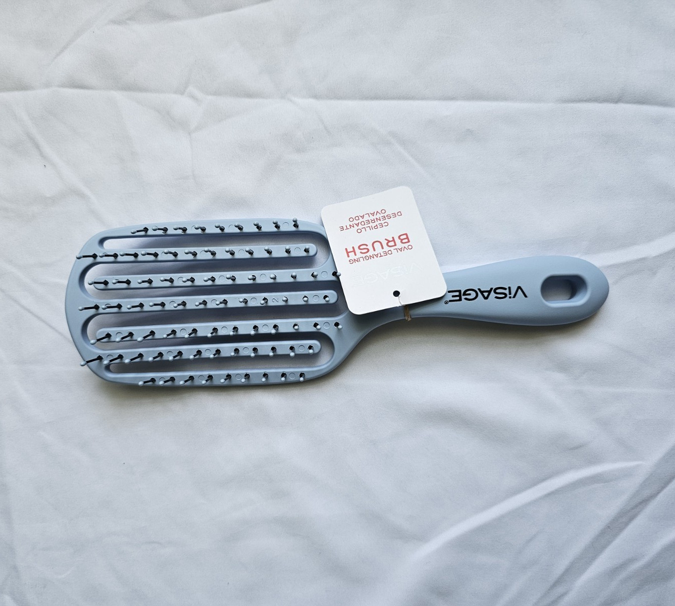 VISAGE Detangling Vented Flat Hair Brush, Gray Plastic, 10 in, All Hair