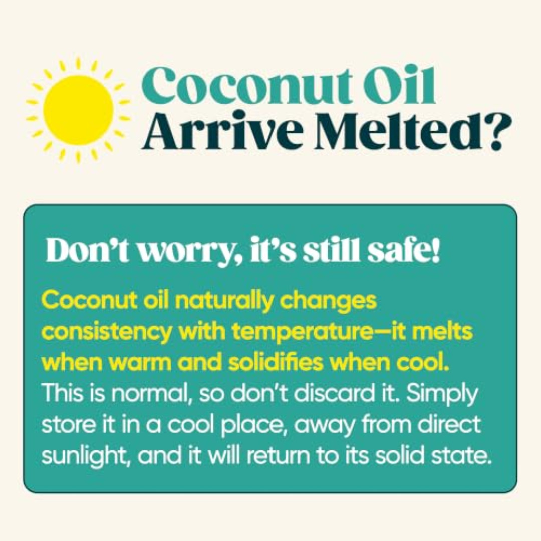 Nutiva Organic Coconut Oil, Cold-Pressed – Natural Hair /Skin Oil – 15 Fl Oz