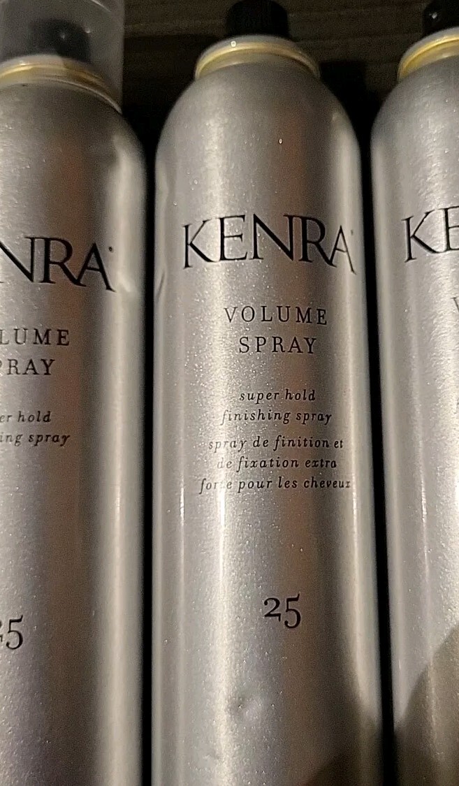 (4) Kenra Volume Spray Super Hold Finishing Spray 10oz ☆ 2 No Caps ☆