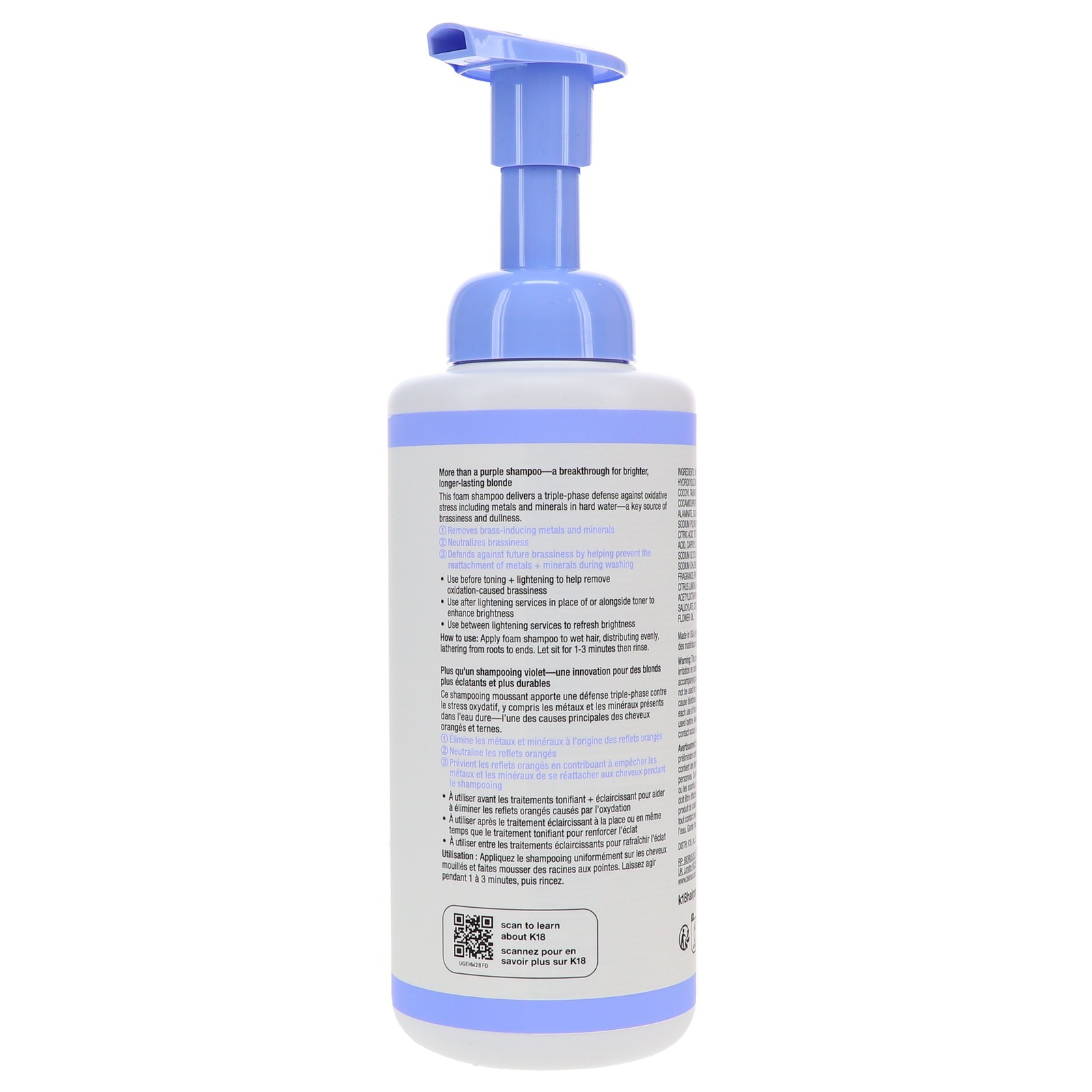 K18 TripleBright Oxidation Defense Purple Shampoo 15 oz