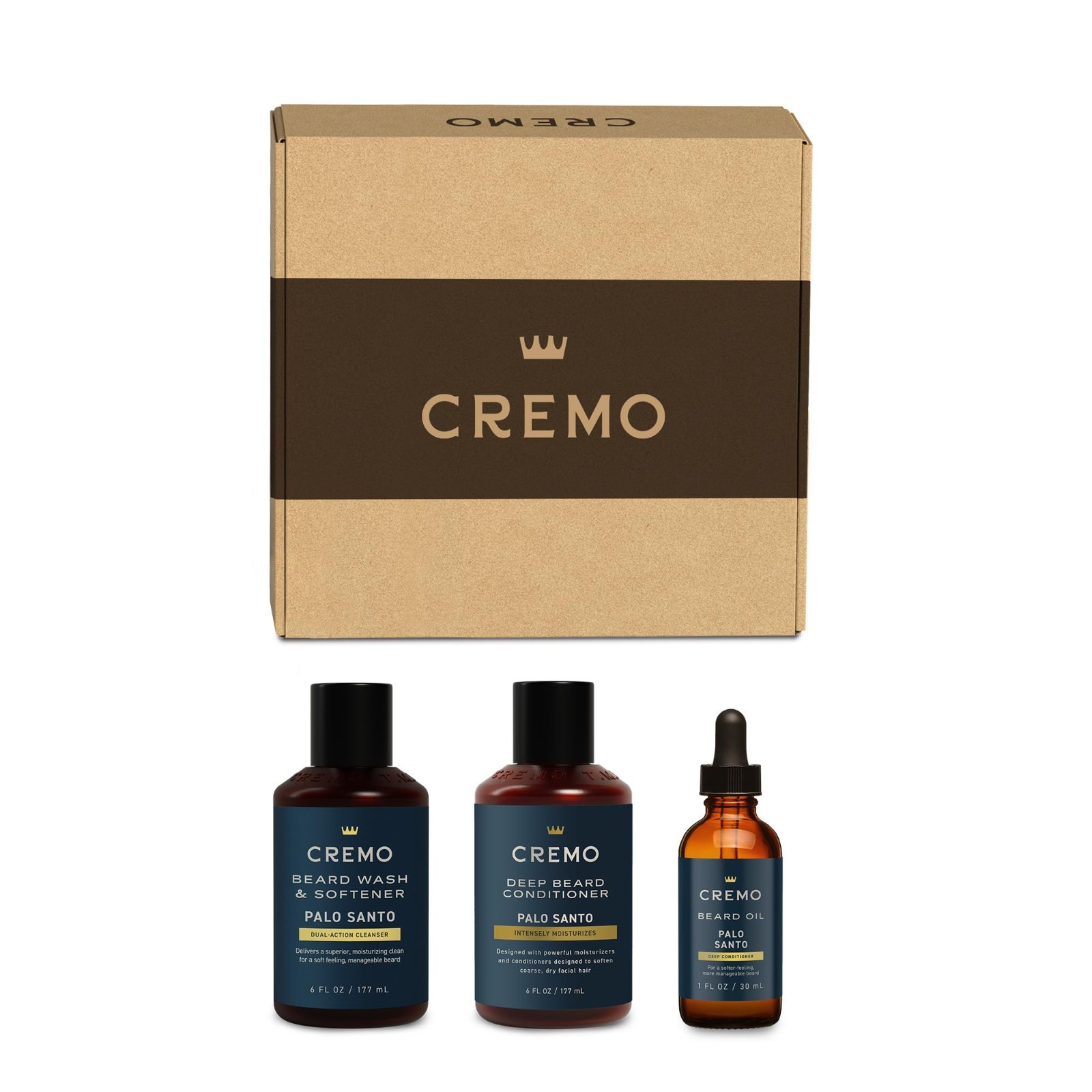 2-in-1 Beard Wash & Softener Set, Deep Conditioner & Oil for Medium to Long Bear
