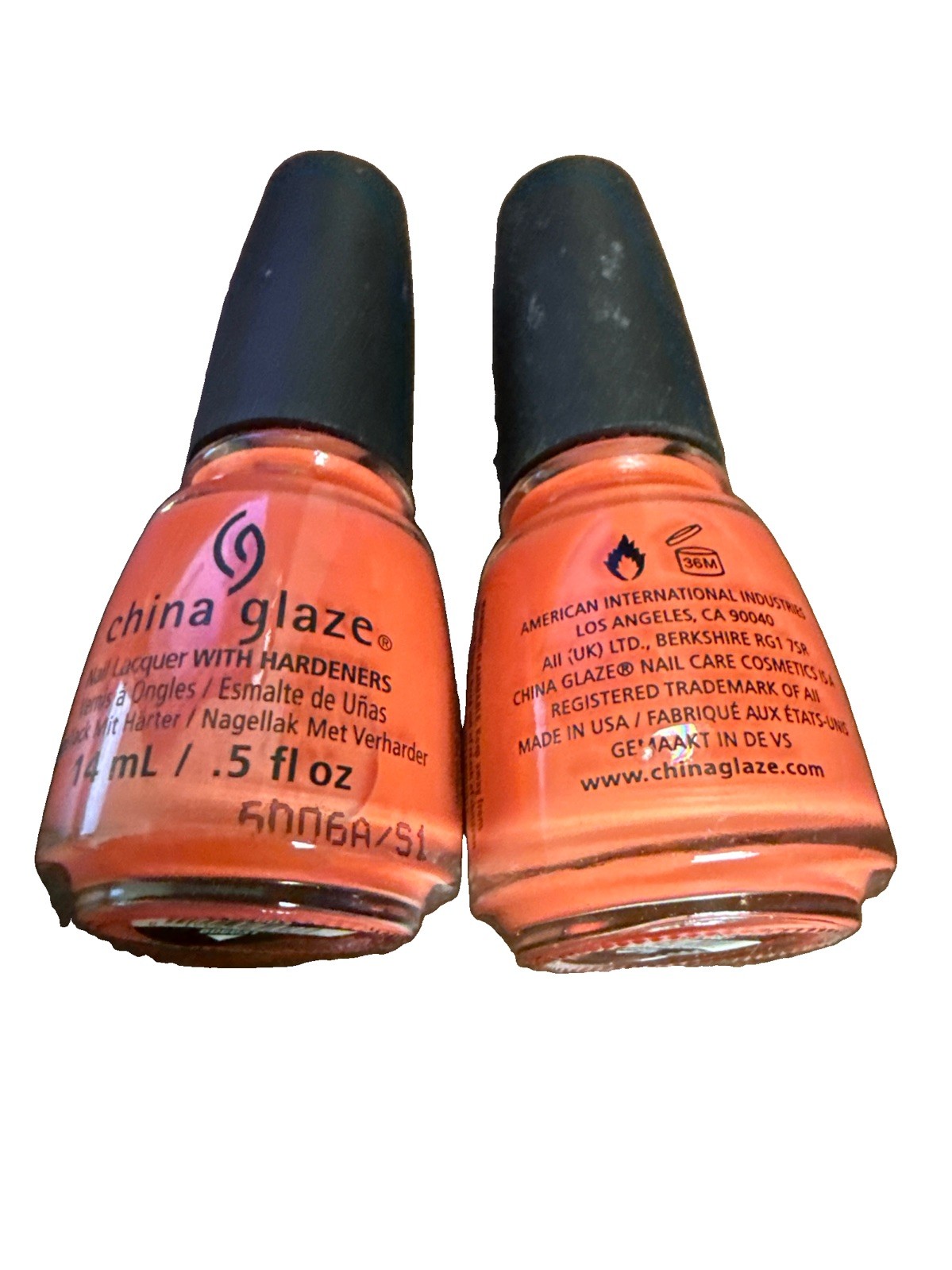 Lot of 2 – China Glaze Nail Polish, Red-Y to Rave 82603 – NEW