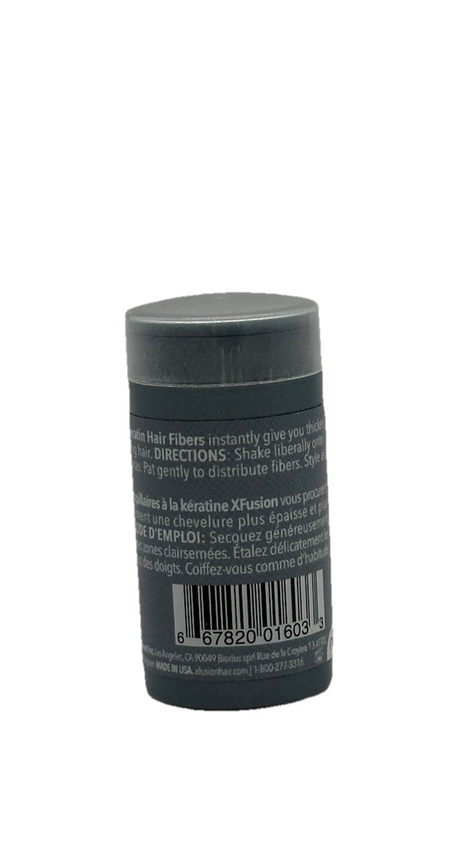 XFusion by Toppik Keratin Hair Fibers Travel-Size – Shade Dark Brown – 0.11oz