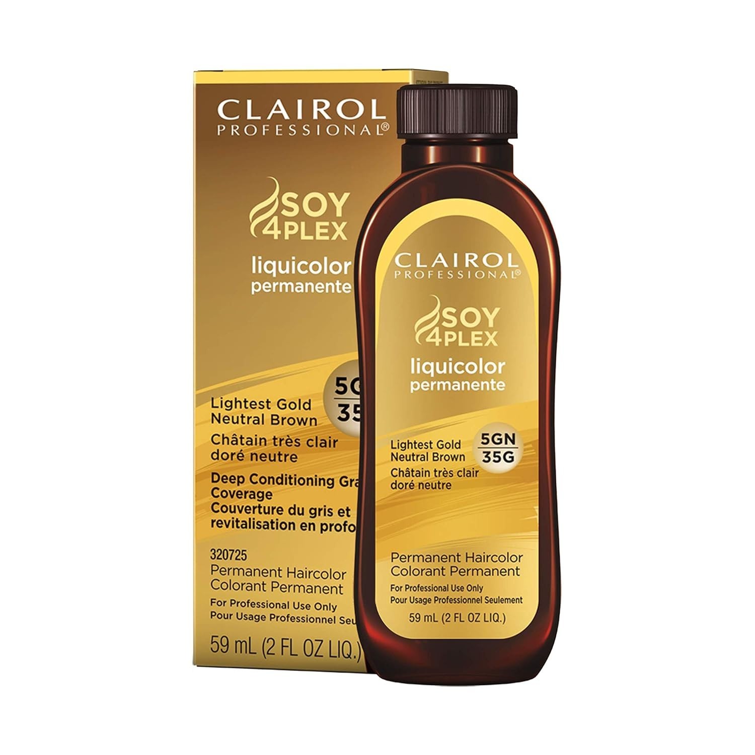 Clairol SOY4PLEX Liquicolor 5GN 35G Lightest Gold Neutral Brown Bulk Lot 12 Pack