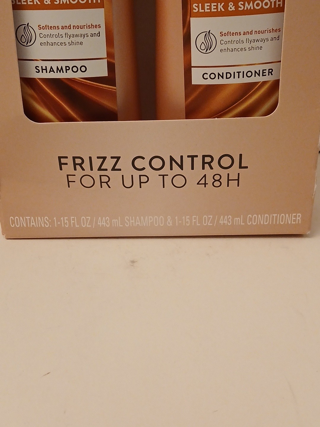 Suave Silk Protein Infusion Shampoo & Conditioner Set Frizz Control 15fl oz Each