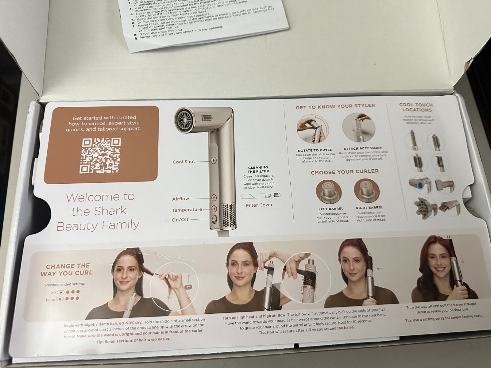 Shark Air Styling & Drying System HD430, Powerful Hair Dryer & Multi-Styler