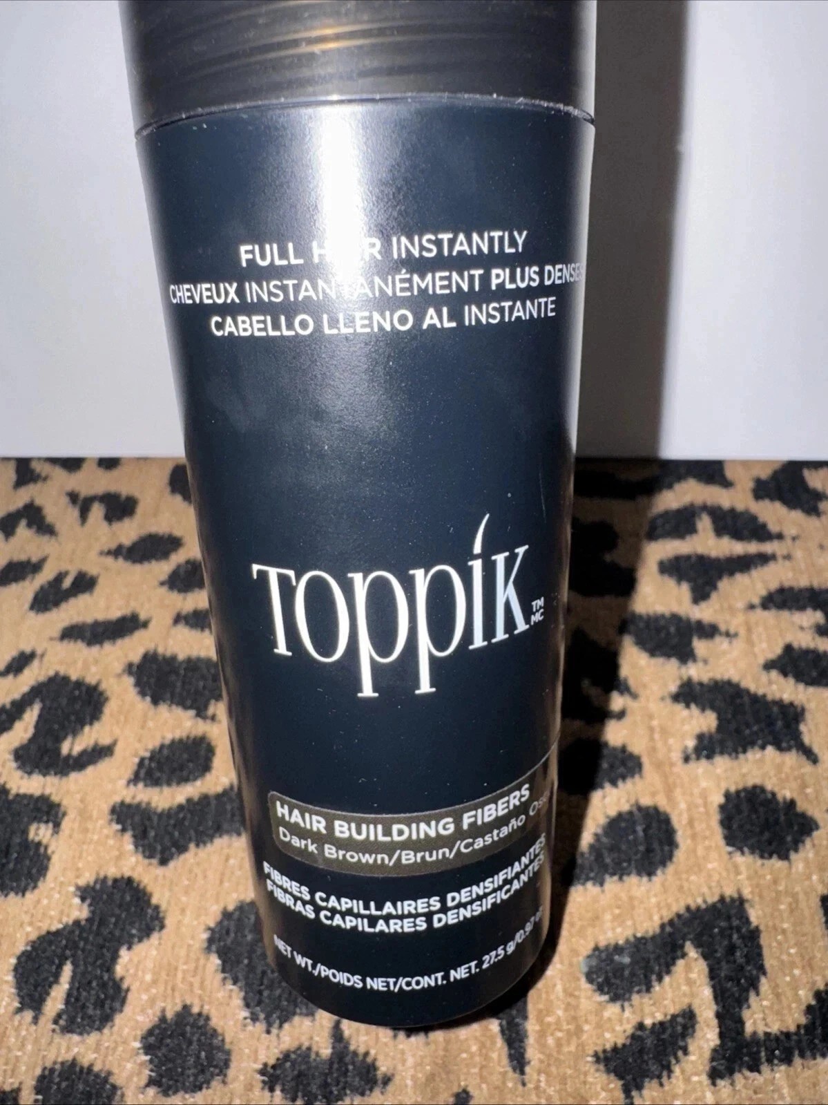Toppik Hair Building Fibers in Dark Brown 27.5gr / 0.97oz NEW 100% AUTHENTIC