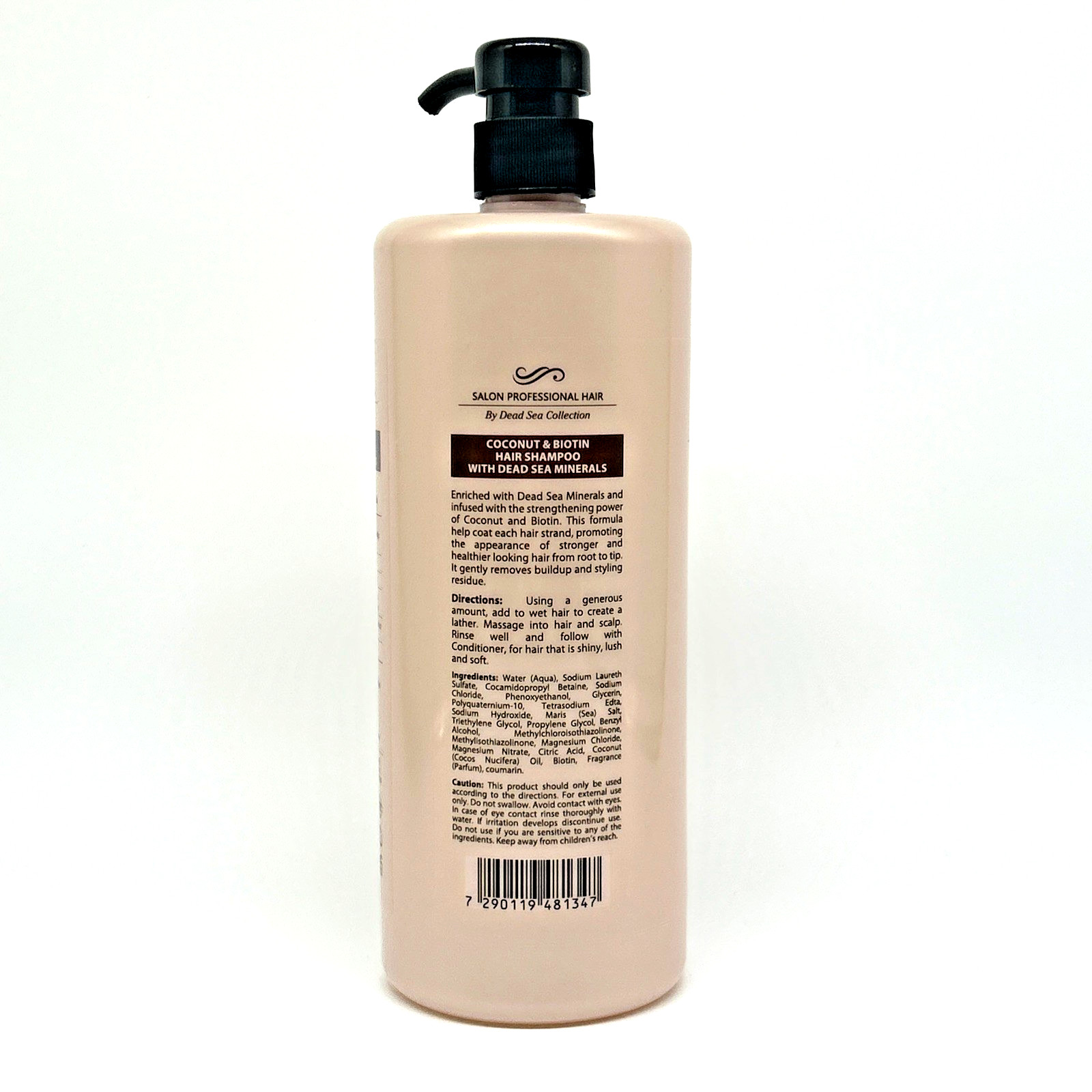 Dead Sea Collection Coconut Biotin Hydrating Mineral Shampoo 33.8oz