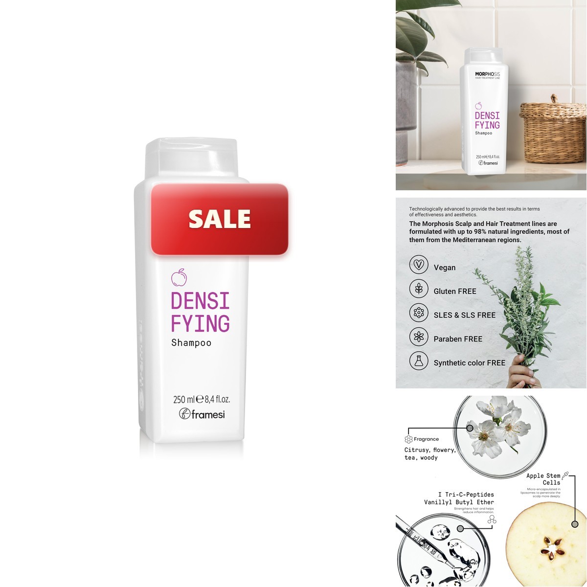 Framesi Morphosis Densifying Shampoo 8.4 Fl Oz – Volumizing Thinning Hair