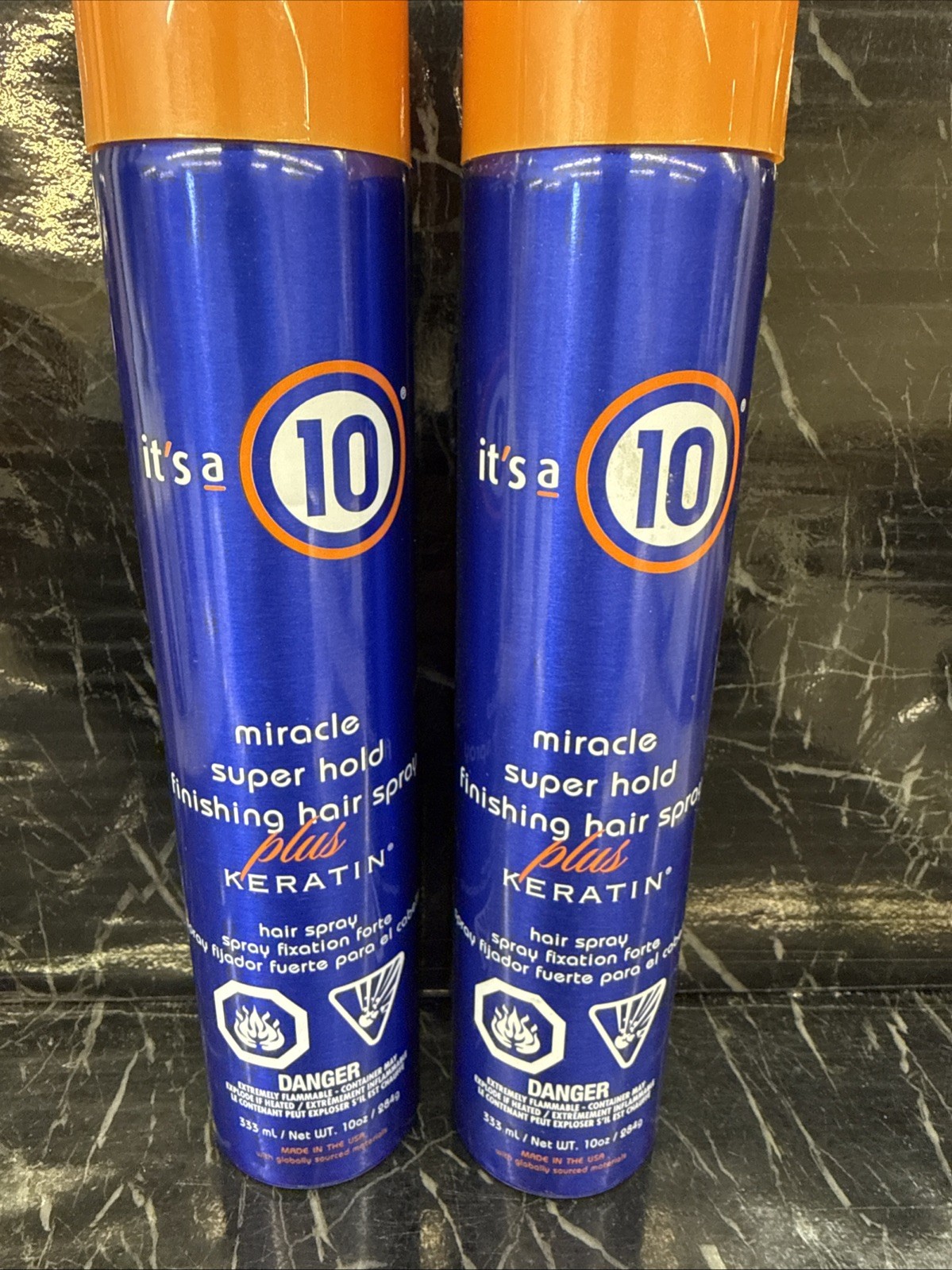 2x It’s a 10 Miracle Super Hold Plus Keratin Finishing Spray 10 oz new