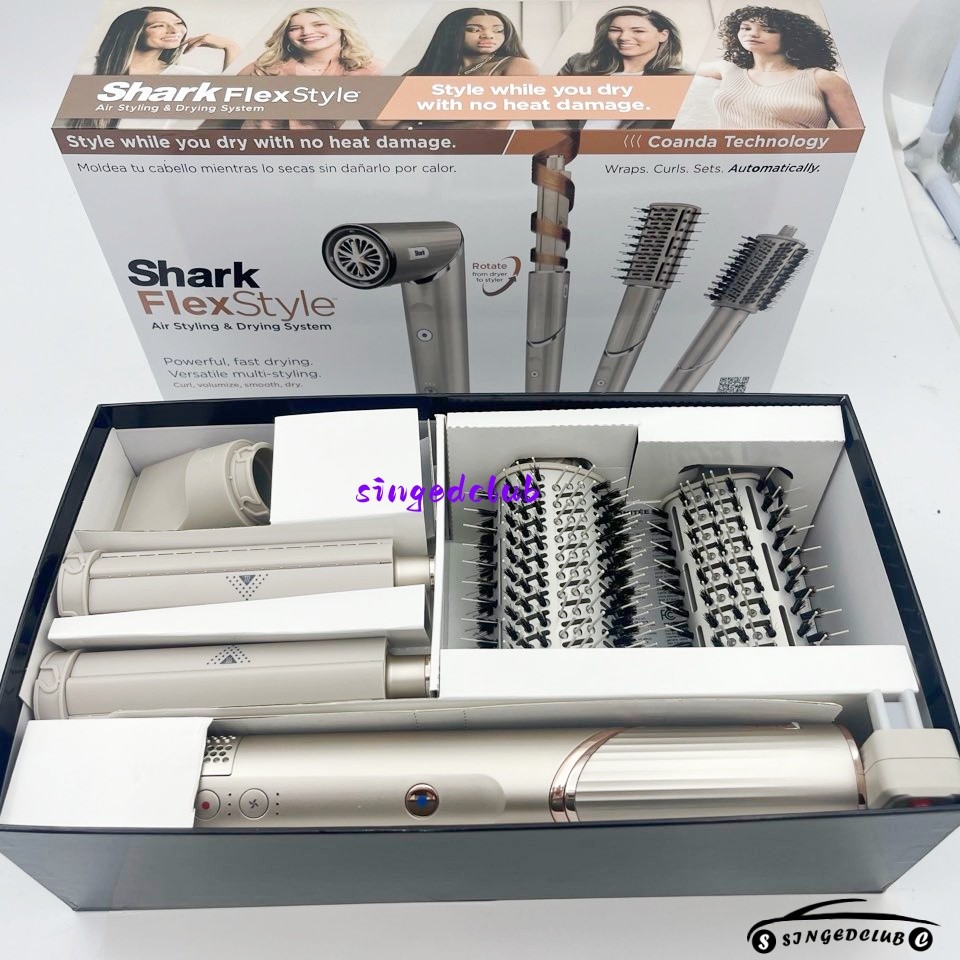 New Shark Flex Style 1300W Air Styling & Drying System – Stone (HD430) US Stock
