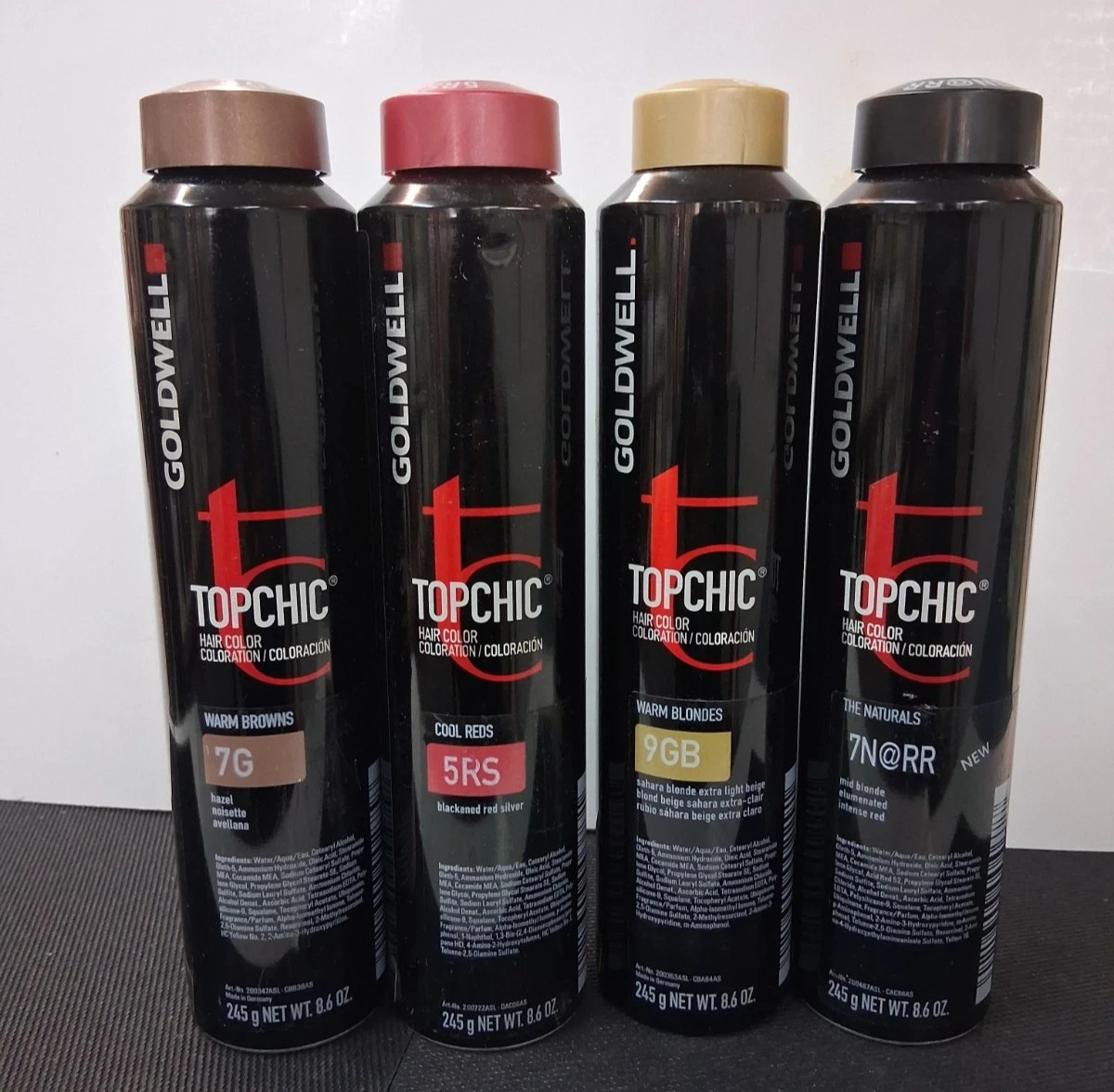 Goldwell TOPCHIC Professional Hair Color Canister (CAN) 8.6 fl oz ~ Levels 4 – 8